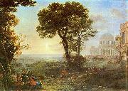 Claude Lorrain, Vedute von Delphi mit einer Opferprozession